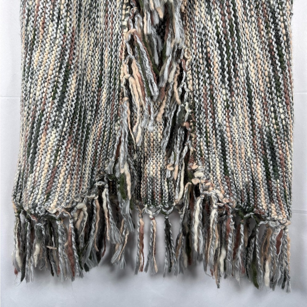 Chico's Nolan Wool‎ Blend Sweater Vest Fringe Western Boho Coastal Cowgirl Large - Picture 7 of 14